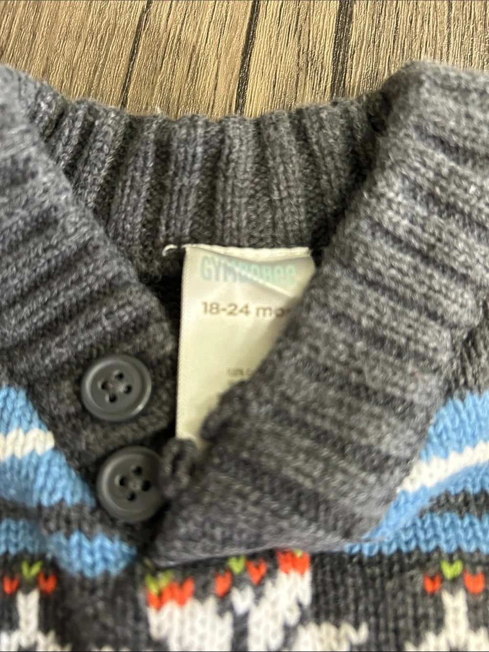 Gymboree Striped Fair Isle  Sweater size 18-24 months